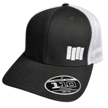 Load image into Gallery viewer, Black Flag - The Bars Trucker Hat