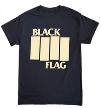 Load image into Gallery viewer, Black Flag Bars & Logo T-Shirt