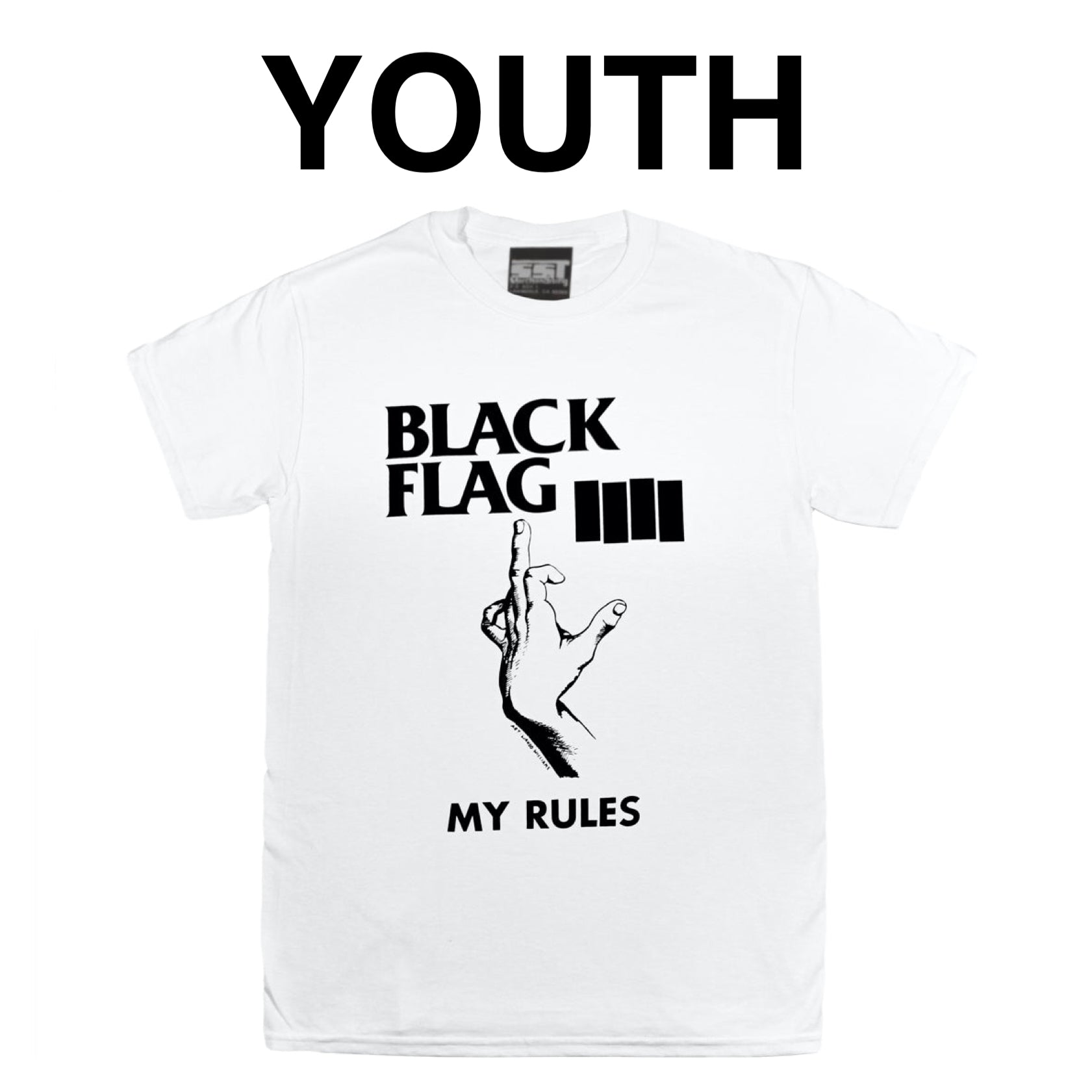 Black Flag - My Rules Youth T-Shirt – SST SUPERSTORE