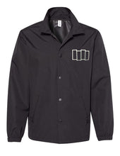 Load image into Gallery viewer, Black Flag - Water-Resistant Windbreaker Coach’s Jacket (Outlined Bars)
