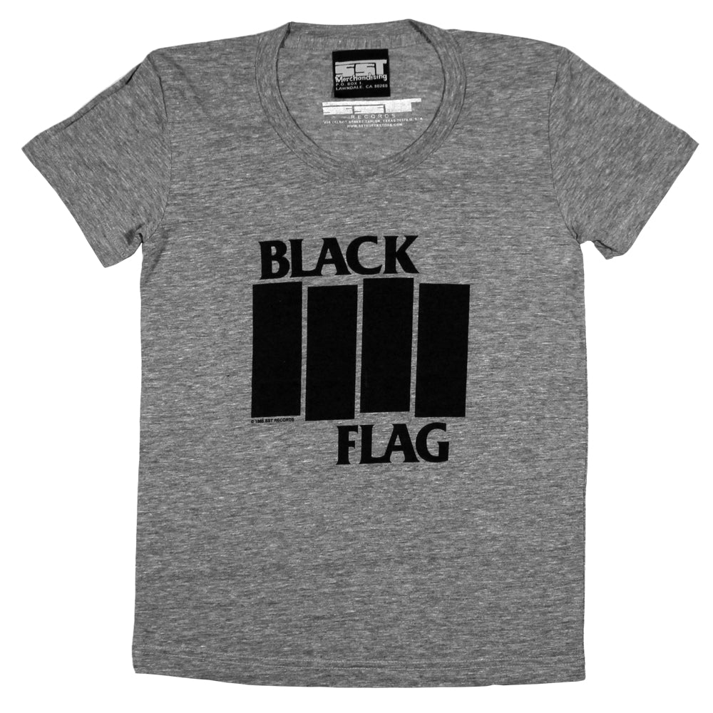 Black Flag - Bars and Logo Women's T-Shirt American Apparel
