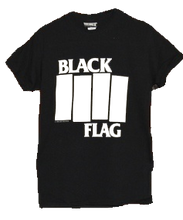 Load image into Gallery viewer, Black Flag Bars & Logo T-Shirt