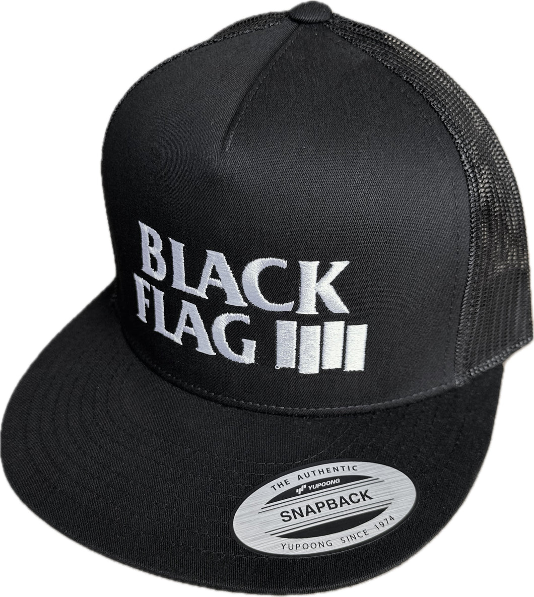 Black Flag - Bars & Logo Trucker Hat