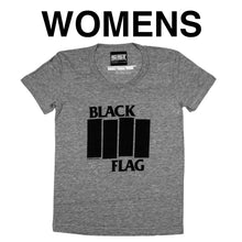 Load image into Gallery viewer, Black Flag - Bars and Logo Women&#39;s T-Shirt American Apparel
