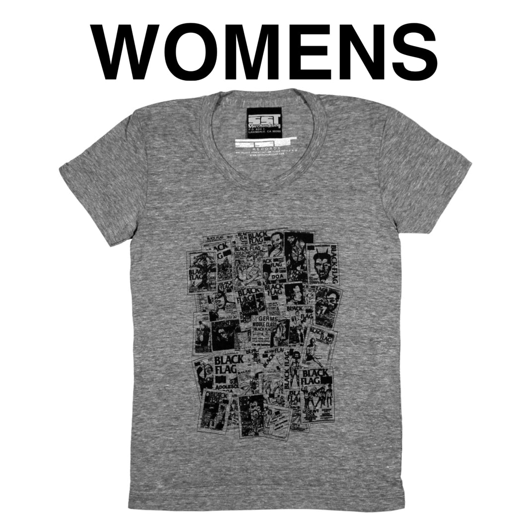 Black Flag - Flyers Women's T-Shirt American Apparel