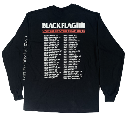 Black Flag - US Tour 2019 Long Sleeve T-Shirt