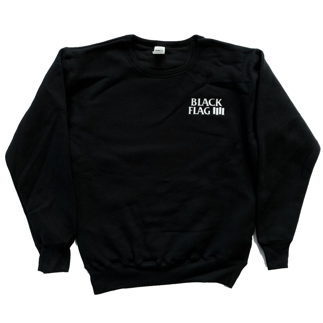Black Flag - Bars & Logo Crewneck Sweatshirt